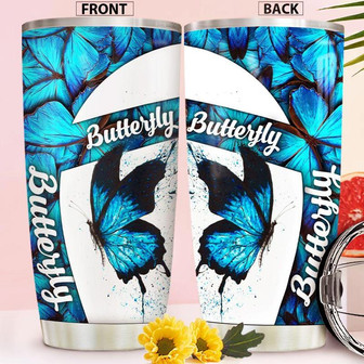 Butterfly Stainless Steel Tumbler 20Oz - Thegiftio UK