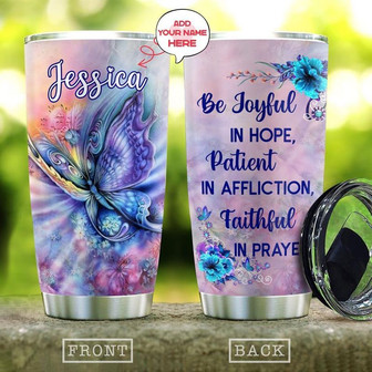Butterfly Tribal Personalized Stainless Steel Tumbler 20Oz - Thegiftio UK