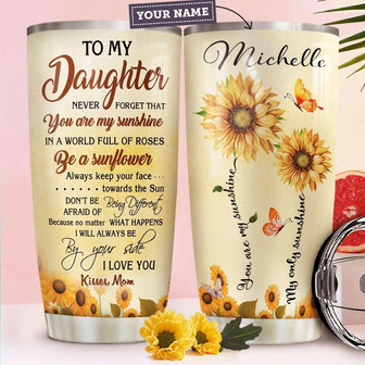 To Daughter Personalized Stainless Steel Tumbler 20Oz - Thegiftio UK