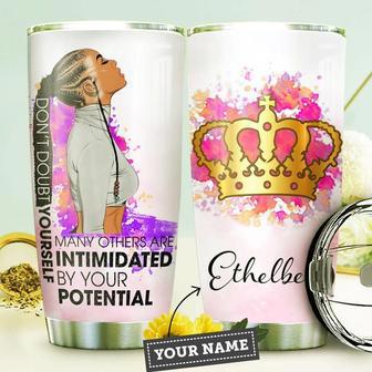 Great Black Women Personalized Stainless Steel Tumbler 20Oz - Thegiftio UK