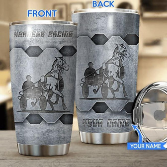 Harness Racing Personalized Stainless Steel Tumbler 20Oz - Thegiftio UK