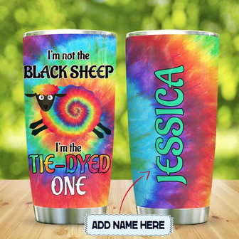 Hippie Black Sheep Personalized Stainless Steel Tumbler 20Oz - Thegiftio UK
