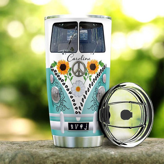 Hippie Facts Personalized Stainless Steel Tumbler 20Oz - Thegiftio UK
