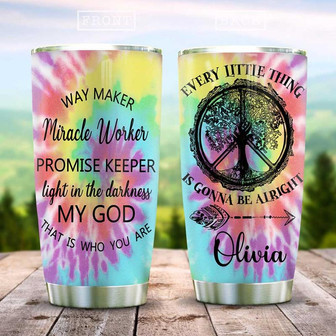 Hippie Faith Tree Of Life Personalized Stainless Steel Tumbler 20Oz - Thegiftio