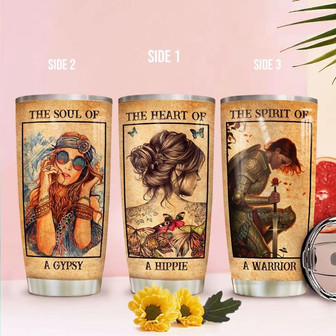 Hippie Girls Stainless Steel Tumbler 20Oz - Thegiftio UK