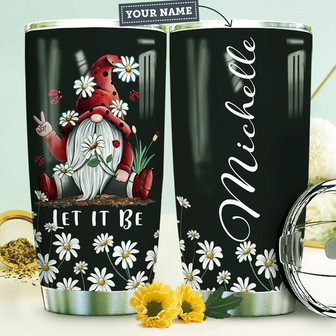 Hippie Gnome Personalized Stainless Steel Tumbler 20Oz - Thegiftio