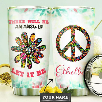 Hippie Personalized Stainless Steel Tumbler 20Oz - Thegiftio UK