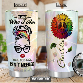 Hippie Personalized Stainless Steel Tumbler 20Oz - Thegiftio UK