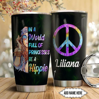 Hippie Personalized Stainless Steel Tumbler 20Oz - Thegiftio UK