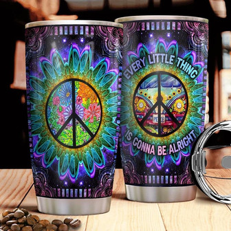 Hippie Stainless Steel Tumbler 20Oz - Thegiftio UK