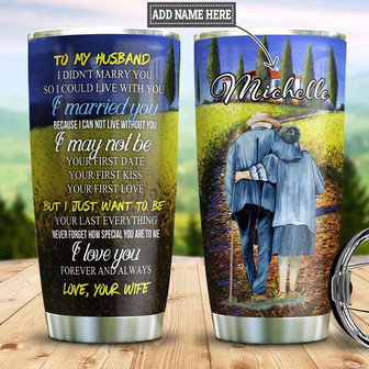 To My Husband Personalized Stainless Steel Tumbler 20Oz - Thegiftio UK