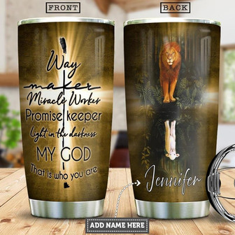 Way Maker Personalized Stainless Steel Tumbler 20Oz - Thegiftio UK
