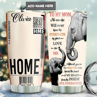 To My Mom Ticket Personalized Stainless Steel Tumbler 20Oz - Thegiftio UK