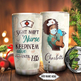Nightshift Nurse Personalized Stainless Steel Tumbler 20Oz - Thegiftio UK