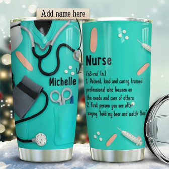 Nurse Definition Personalized Stainless Steel Tumbler 20Oz - Thegiftio UK