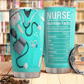 Nurse Facts Stainless Steel Tumbler 20Oz - Thegiftio UK