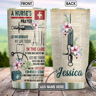 Nurse Faith Personalized Stainless Steel Tumbler 20Oz - Thegiftio UK