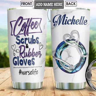Nurse Gemstone Personalized Stainless Steel Tumbler 20Oz - Thegiftio UK