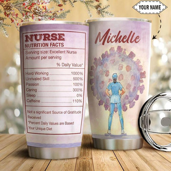 Nurse Personalized Stainless Steel Tumbler 20Oz - Thegiftio UK