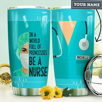 Nurse Personalized Stainless Steel Tumbler 20Oz - Thegiftio UK