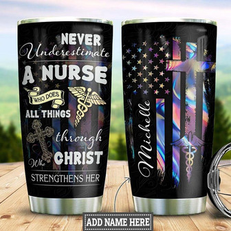 Nurse Personalized Stainless Steel Tumbler 20Oz - Thegiftio UK
