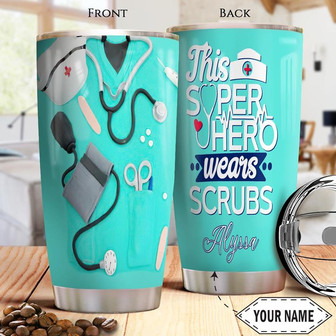 Nurse Personalized Stainless Steel Tumbler 20Oz - Thegiftio UK