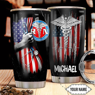 Nurse Personalized Stainless Steel Tumbler 20Oz - Thegiftio UK