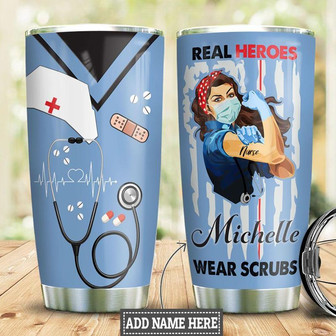 Nurse Personalized Stainless Steel Tumbler 20Oz - Thegiftio UK