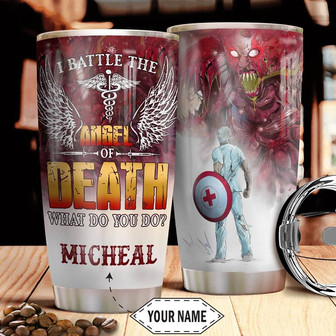 Nurse Personalized Stainless Steel Tumbler 20Oz - Thegiftio UK
