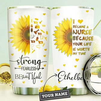 Nurse Personalized Stainless Steel Tumbler 20Oz - Thegiftio UK