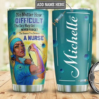 Nurse Personalized Stainless Steel Tumbler 20Oz - Thegiftio UK