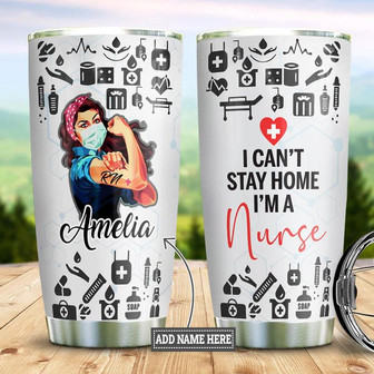 Nurse Personalized Stainless Steel Tumbler 20Oz - Thegiftio UK