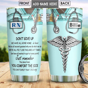 Nurse Personalized Stainless Steel Tumbler 20Oz - Thegiftio UK