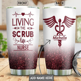 Nurse Personalized Stainless Steel Tumbler 20Oz - Thegiftio UK