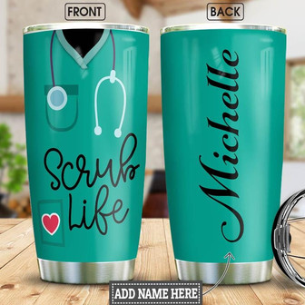 Nurse Uniform Personalized Stainless Steel Tumbler 20Oz - Thegiftio UK