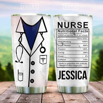 Nurses Facts Personalized Stainless Steel Tumbler 20Oz - Thegiftio UK