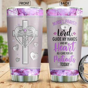Nurses Prayer Lord Jewelry Style Stainless Steel Tumbler 20Oz - Thegiftio