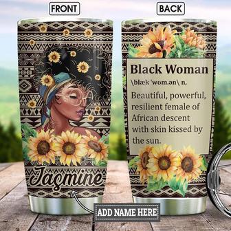 Personalized Black Women Faith Stainless Steel Tumbler 20Oz - Thegiftio UK