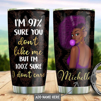 Personalized Black Women Stainless Steel Tumbler 20Oz - Thegiftio UK