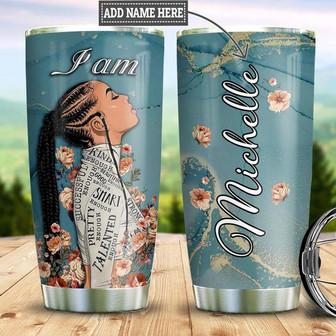 Personalized Black Women Stainless Steel Tumbler 20Oz - Thegiftio UK