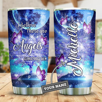 Personalized Butterfly Angels Stainless Steel Tumbler 20Oz - Thegiftio UK