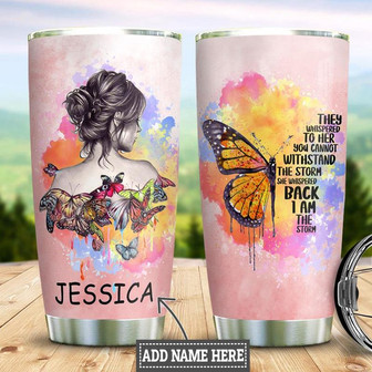 Personalized Butterfly Storm Stainless Steel Tumbler 20Oz - Thegiftio