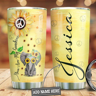 Personalized Hippie Elephant Stainless Steel Tumbler 20Oz - Thegiftio UK