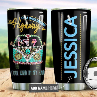 Personalized Hippie Flamingo Stainless Steel Tumbler 20Oz - Thegiftio