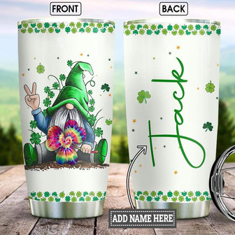 Personalized Hippie Irish Gnome Stainless Steel Tumbler 20Oz - Thegiftio