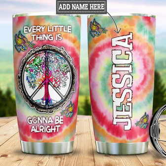 Personalized Hippie Peace Pigeon Stainless Steel Tumbler 20Oz - Thegiftio UK