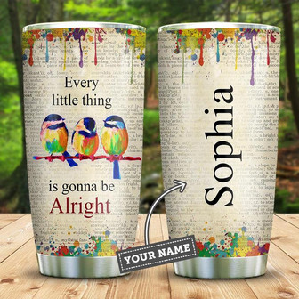 Personalized Hippie Spirit Stainless Steel Tumbler 20Oz - Thegiftio UK