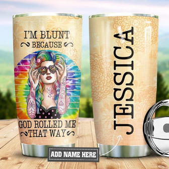 Personalized Hippie Stainless Steel Tumbler 20Oz - Thegiftio UK