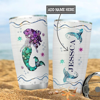 Personalized Mermaid Stainless Steel Tumbler 20Oz - Thegiftio UK