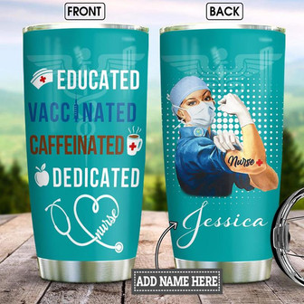 Personalized Nurse Coffee Stainless Steel Tumbler 20Oz - Thegiftio UK